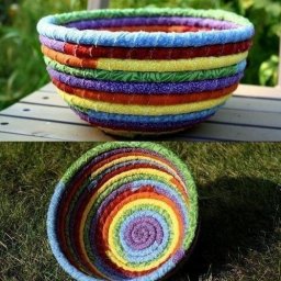 ​Мисочка из обрезков ткани