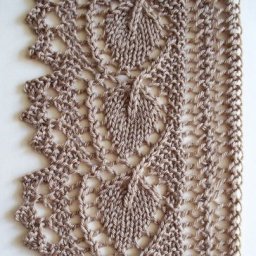 Очень красивая кайма спицами