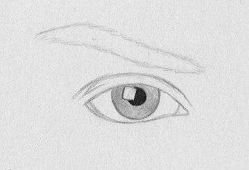 Рисование глаза простым карандашом