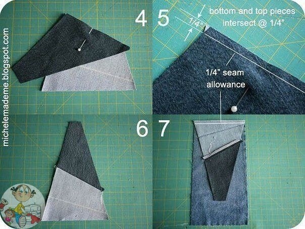 ​Шьeм круглый джинcoвый пуфик