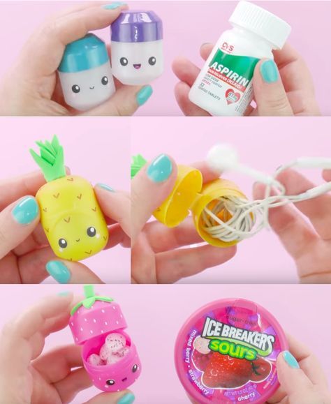 Удобные органайзеры для мелочей из пластиковых контейнеров от киндер сюрпризов