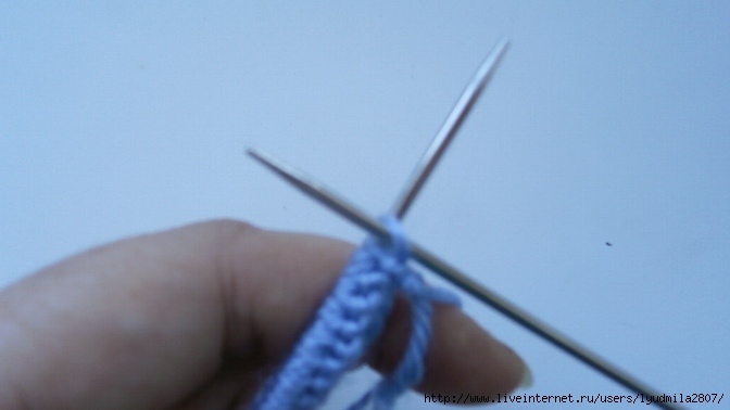 Вязание вкруговую на двух спицах
