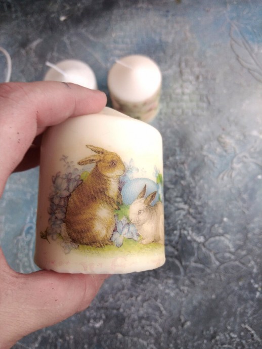 Декупаж свечей