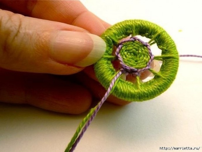 Делаем пуговицы для вязаной одежды