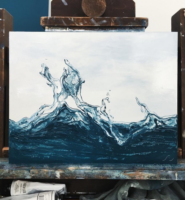 Художник Irina Cumberland: прохладное прикосновение воды в летнюю жару