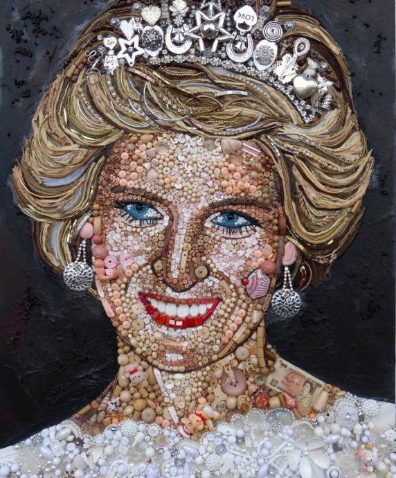 Красивые картины из пуговиц и не только