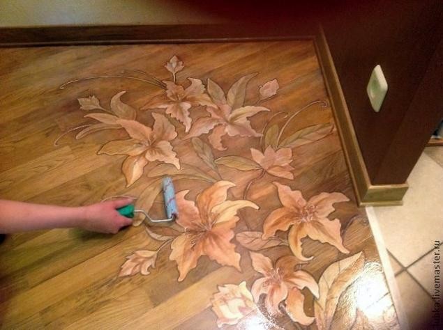 Роспись паркета