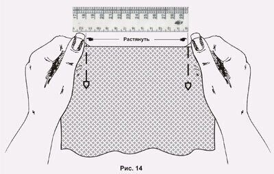 Расчет коэффициента растяжимости трикотажа