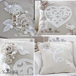 Винтажные цветы из мешковины