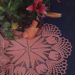 Салфетка с тюльпанами