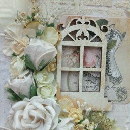 Открытка в стиле шебби-шик