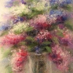 Нежная картина из шерсти