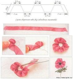 Мини мастер-классы и стежки по вышивке лентами Мини мастер-классы и стежки по вышивке лентами