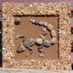 Оригинальные картины из камней: идеи с животными