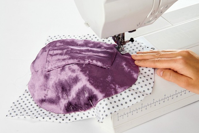 Сумка на пояс из бархата своими руками