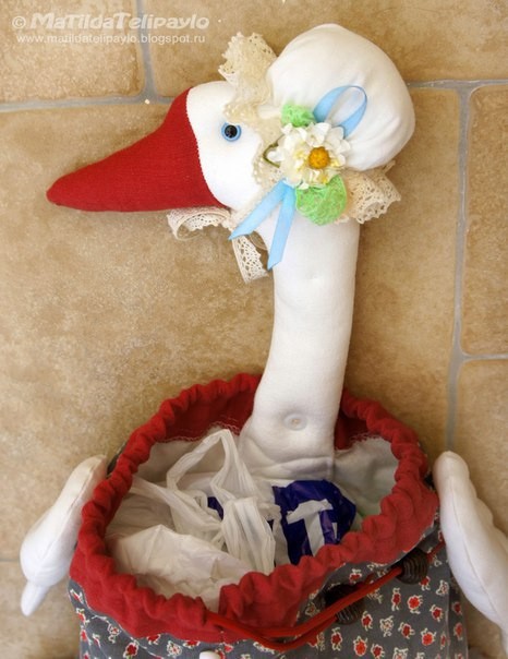 Выкройка пакетницы-гусыни