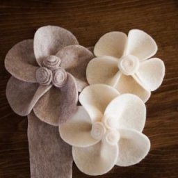 Цветы из фетра