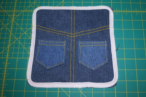 Джинсовая подушечка