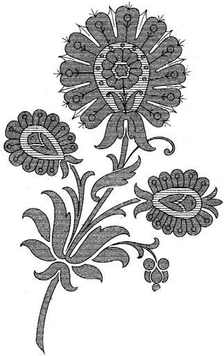 Фантазийные цветы: шаблоны