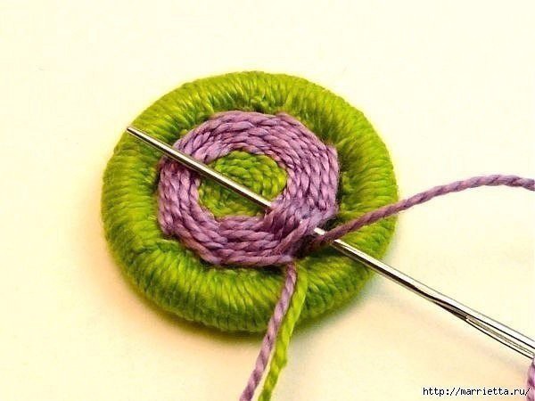 ​Интересный вариант пуговиц для вязаной одежды