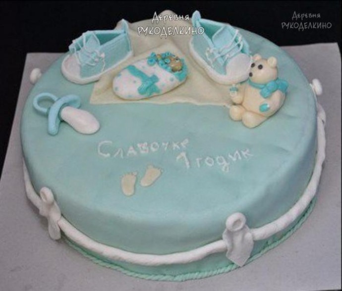 Молочная сахарная мастика для украшения тортов