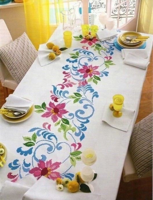 Узоры для вышивки скатертей и салфеток Узоры для вышивки скатертей и салфеток