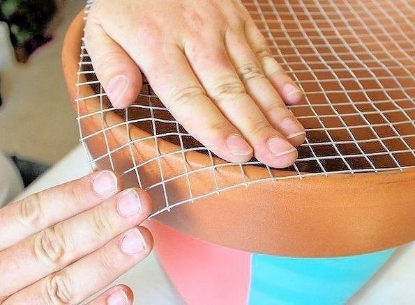 Минигриль из большого керамического горшка