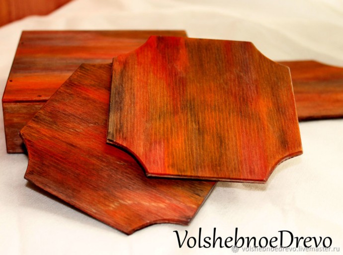 Расписываем подставки под горячее в этно-стиле