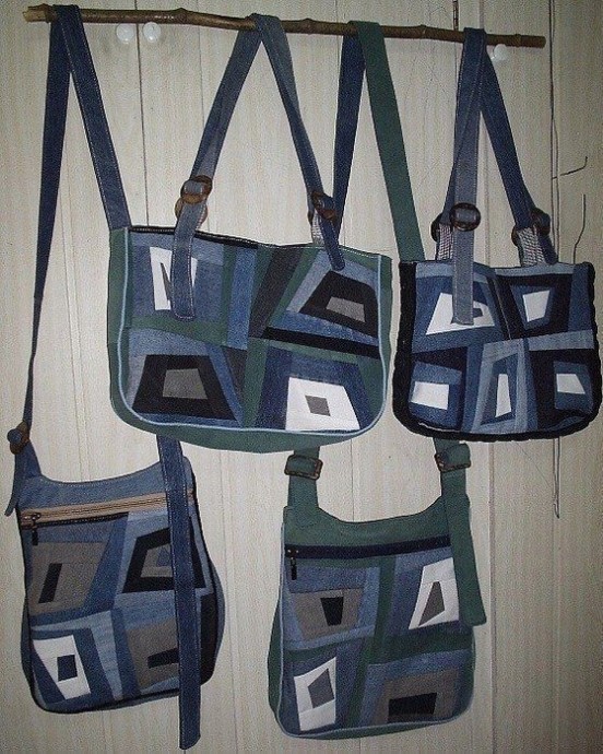 Красивые переделки из старых джинсов