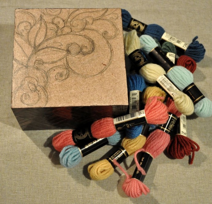 Декорирование шкатулки в стиле китч