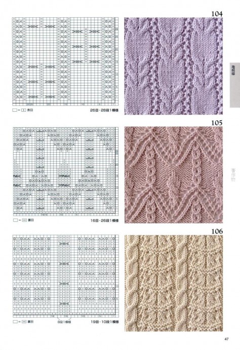 Невероятной красоты узоры для вязания спицами Невероятной красоты узоры для вязания спицами