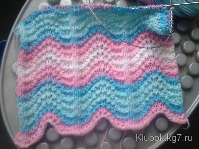 Очень красивый узор спицами Очень красивый узор спицами