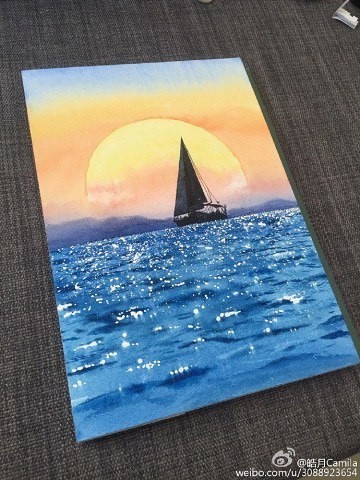 Парусник и закат