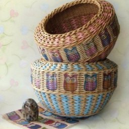 ​Плетем корзинку из газетных трубочек