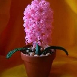 Пышный гиацинт из бисера