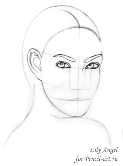 Рисуем портрет Меган Фокс