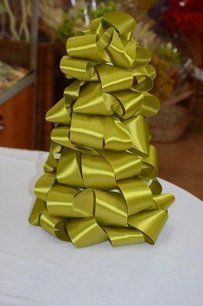 Ёлочка из атласной ленты
