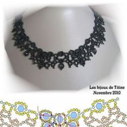 Ажурные ожерелья со схемами