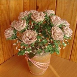 Букет роз из бисера: мастер-класс