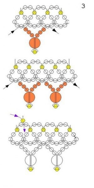 ​Красивое колье из бисера