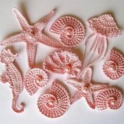 ​Красивые морские мотивы крючком