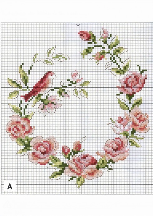 Красивые узоры для вышивки скатертей и салфеток