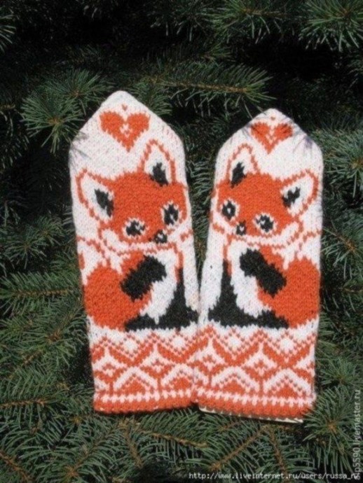 ​Рукавички с лисятами
