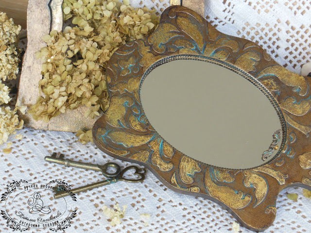 Зеркало "Винтажный букет"