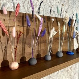 Простые композиции из сухоцветов