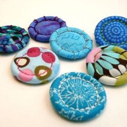 Пуговицы из ткани