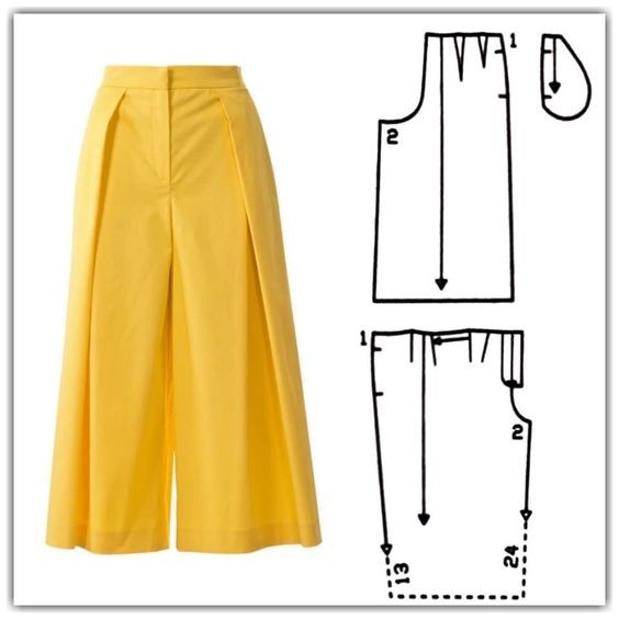 Широкие летние брюки