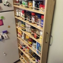 Скрытая полка за холодильником