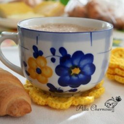 ​Вязаная подставка под чашку