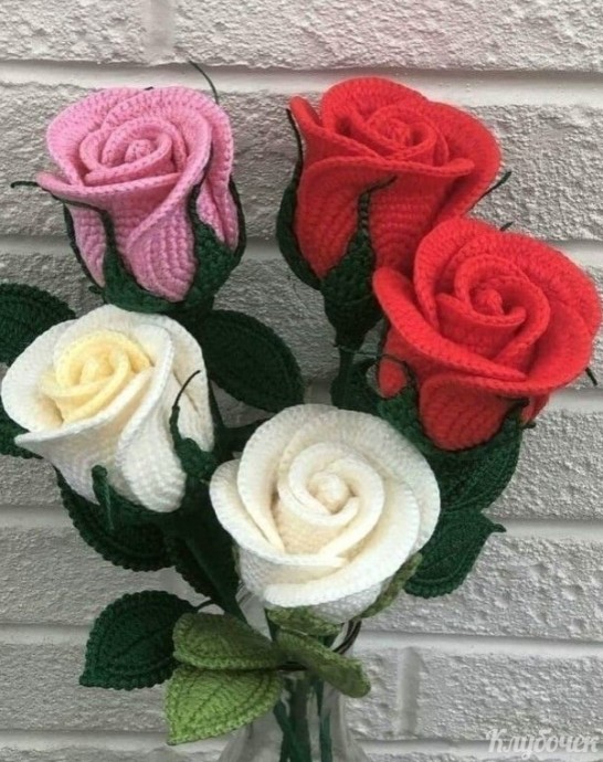 ​Вяжем розы
